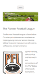 Mobile Screenshot of pioneerfootballleague.net